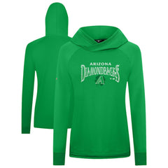 Arizona Diamondbacks Levelwear Women's St. Patrick's Day Slender Raglan Hoodie - Green