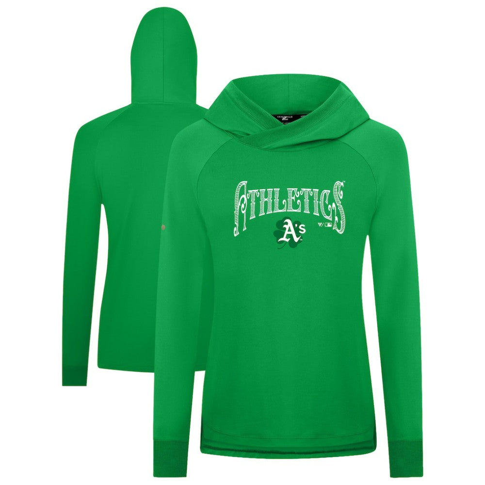 Athletics Levelwear Women's St. Patrick's Day Slender Raglan Hoodie - Green