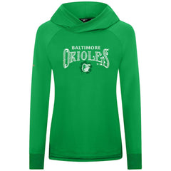 Baltimore Orioles Levelwear Women's St. Patrick's Day Slender Raglan Hoodie - Green