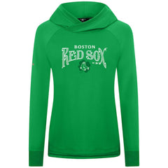 Boston Red Sox Levelwear Women's St. Patrick's Day Slender Raglan Hoodie - Green