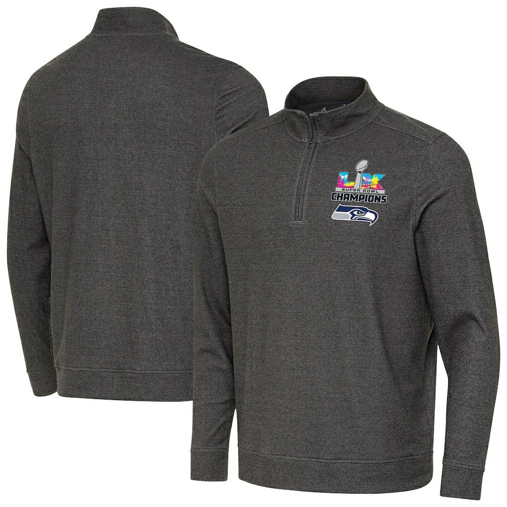 NFL Seattle Seahawks Antigua Super Bowl LX s Subtle Quarter-Zip Pullover