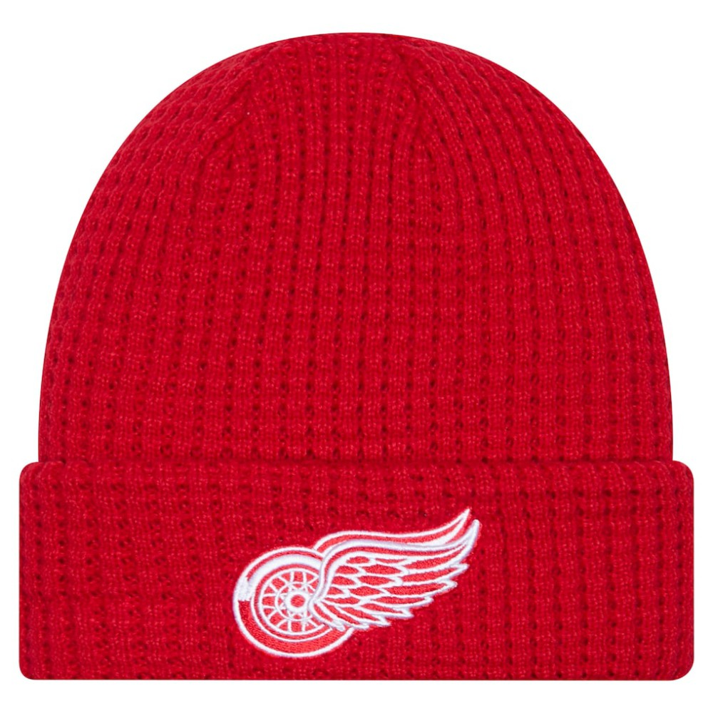 Detroit Red Wings New Era Waffle Cuffed Knit Hat