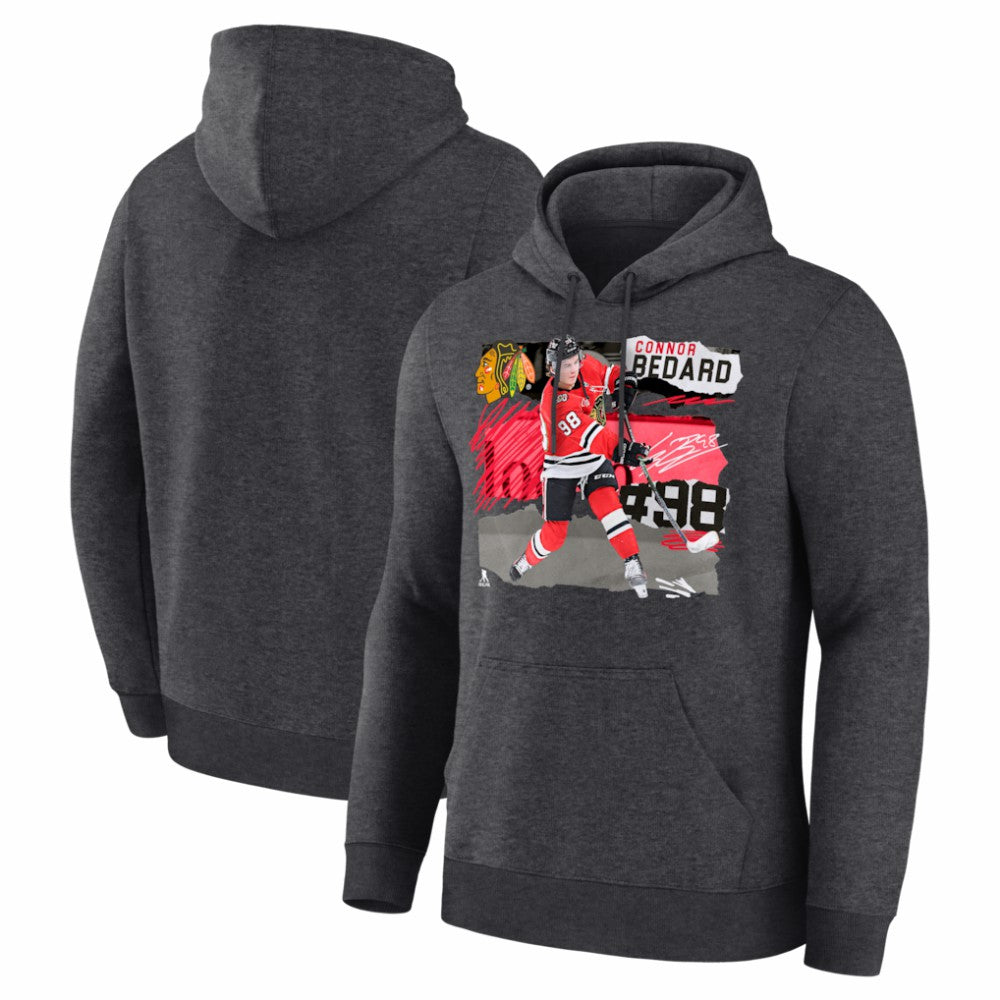 Connor Bedard Chicago Blackhawks Fresh Ice Hoodie