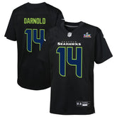 NFL Seattle Seahawks Sam Darnold Youth Super Bowl LX Carbon Fashion Game Jersey