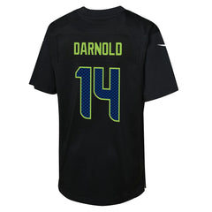 NFL Seattle Seahawks Sam Darnold Youth Super Bowl LX Carbon Fashion Game Jersey