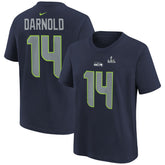 NFL Seattle Seahawks Sam Darnold Youth Super Bowl LX Name & Number T-Shirt