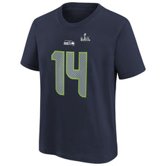 NFL Seattle Seahawks Sam Darnold Youth Super Bowl LX Name & Number T-Shirt