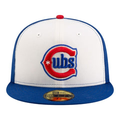 Chicago Cubs 150th Anniversary 59FIFTY Fitted Hat - White/Royal | New Era