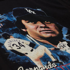 Fernando Valenzuela Los Angeles Dodgers Legendary Collage Player T-Shirt - Black | Mitchell & Ness