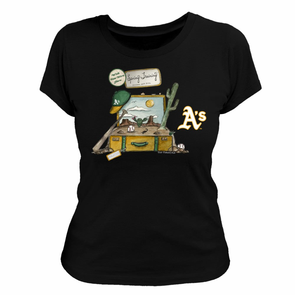 Athletics Tiny Turnip Women's 2026 Spring Training T-Shirt - Black