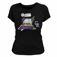 Colorado Rockies Tiny Turnip Women's 2026 Spring Training T-Shirt - Black