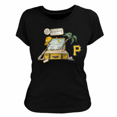 Pittsburgh Pirates Tiny Turnip Women's 2026 Spring Training T-Shirt - Black