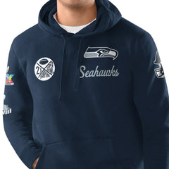NFL Seattle Seahawks Starter Two-Time Super Bowl s Classic Fleece Hoodie
