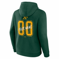Athletics Hustle Personalized Name & Number Hoodie - Green