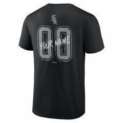 Chicago White Sox Hustle Personalized Name & Number T-Shirt - Black