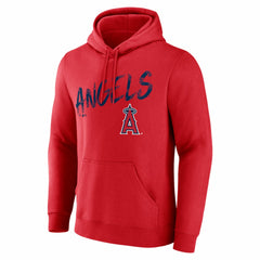 Los Angeles Angels Hustle Personalized Name & Number Hoodie - Red