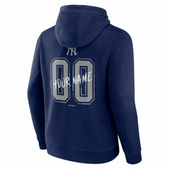 New York Yankees Hustle Personalized Name & Number Hoodie - Navy