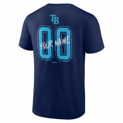 Tampa Bay Rays Hustle Personalized Name & Number T-Shirt - Navy