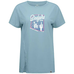 Los Angeles Dodgers Levelwear Women's Influx Spring Training Sunrise Bold T-Shirt - Blue