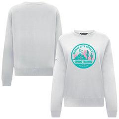Kansas City Royals Levelwear Women's Yvette Spring Training Badge Bold Sweatshirt - White