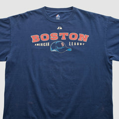 Boston Red Sox Majestic 2000s T-shirt - Navy Vintage