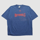 Washington Nationals Lee Apparel 2000s T-shirt - Navy Vintage