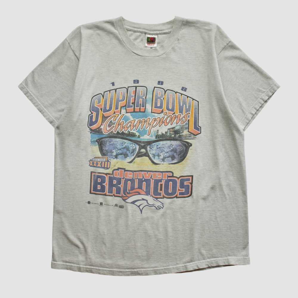 NFL Denver Broncos Super Bowl XXXIII Fruit of The Loom 1998 T-shirt