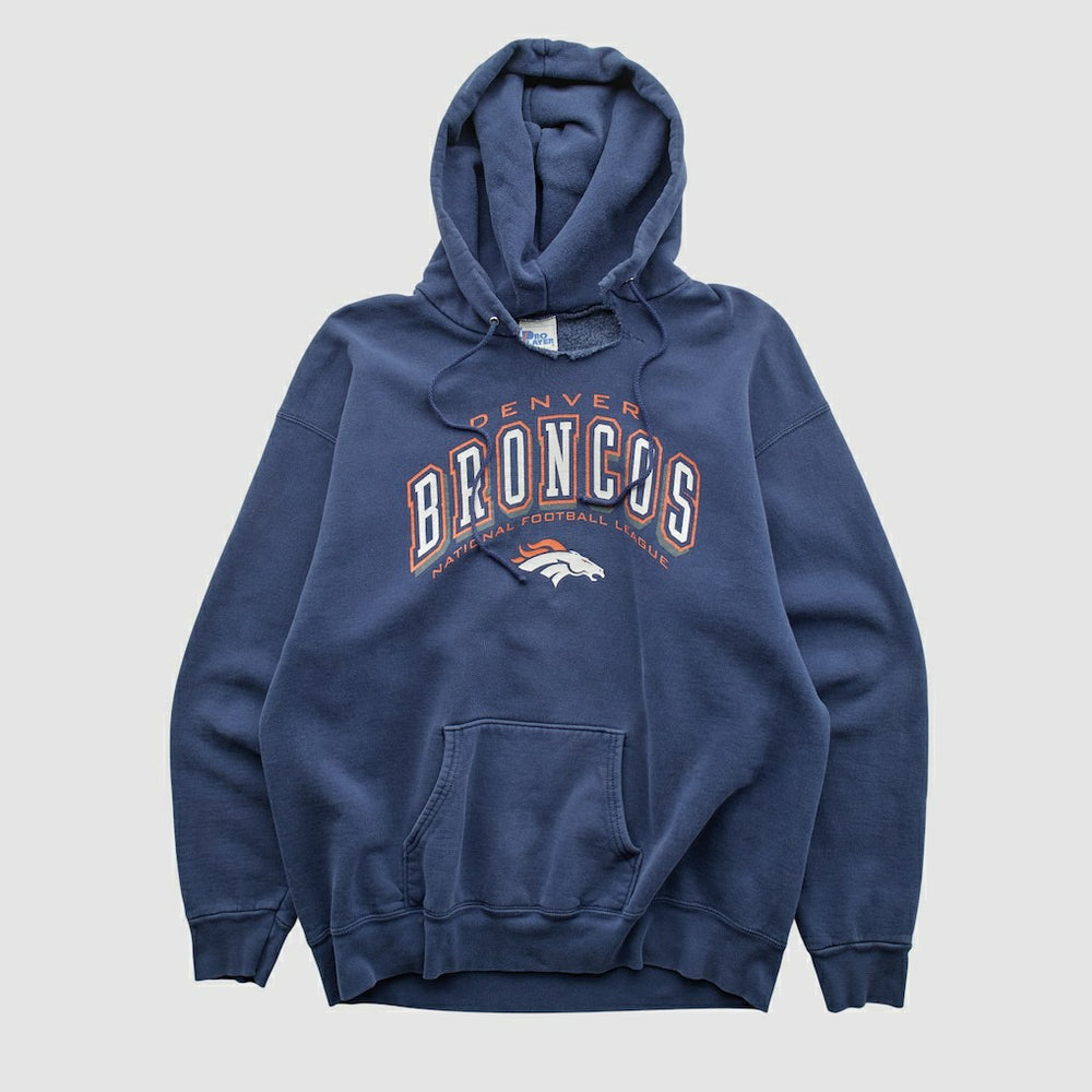 NFL Denver Broncos Pro Player 90s Hooded Pullover Sweatshirt