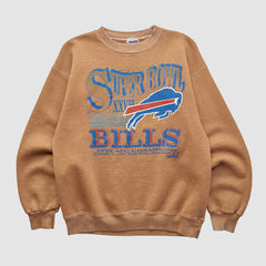 NFL Buffalo Bills Super Bowl XXVII Trench 1992 Pullover Sweatshirt