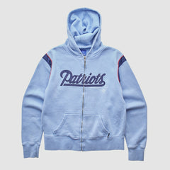 NFL New England Patriots Reebok 2000s Hooded Full Zip Sweatshirt