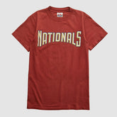 Washington Nationals Majestic 2000s T-shirt - Maroon Vintage