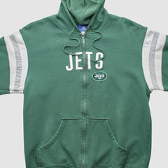 NFL New York Jets Reebok 2000s Hooded Full Zip Sweatshirt