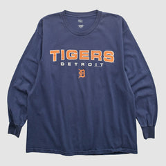 Detroit Tigers Lee Sport 2000s Long Sleeve T-shirt - Navy Vintage