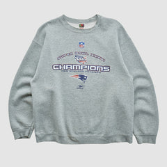 NFL New England Patriots Super Bowl XXXVI Fruit of The Loom 2002 Pullover Sweatshirt