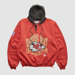 NFL Kansas City Chiefs Pro Line 90s Hooded Pullover Sweatshirt