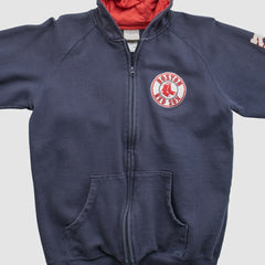 Boston Red Sox Genuine Merchandise 2000s Hooded Full Zip Sweatshirt - Navy Vintage