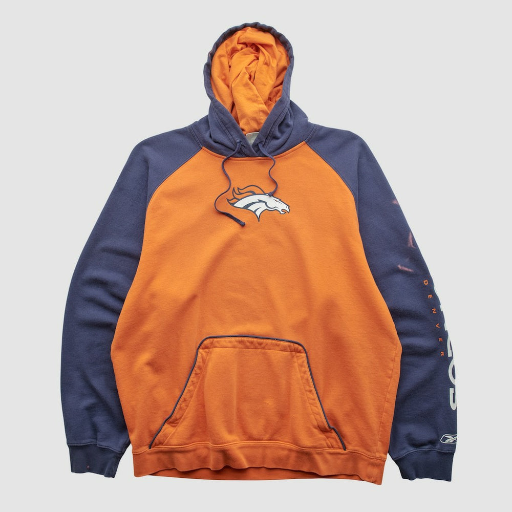 NFL Denver Broncos Reebok 2000s Hooded Pullover Sweatshirt