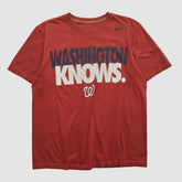 Washington Nationals 2010s T-shirt - Maroon Vintage | Nike