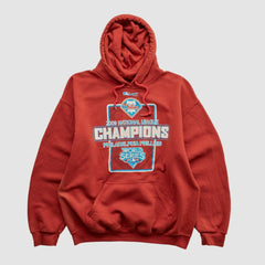 National League Champions 2009 Hooded Pullover Sweatshirt - Red Vintage
