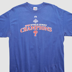 World Series Champions Majestic 2008 T-shirt - Blue Vintage