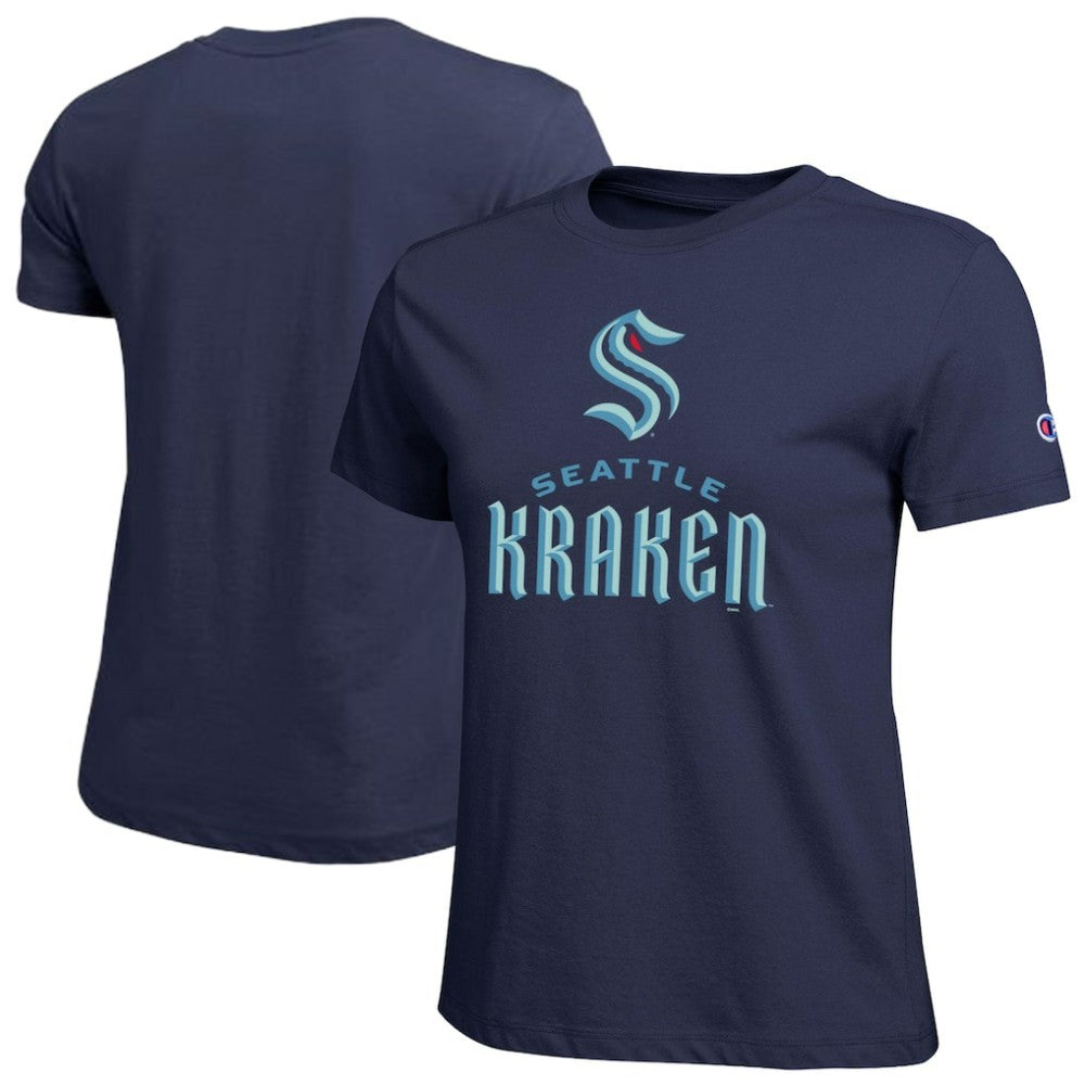 Seattle Kraken Champion Women's Wordmark Lockup T-Shirt