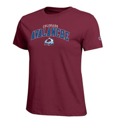 Colorado Avalanche Champion Women's Arch Mascot Logo T-Shirt