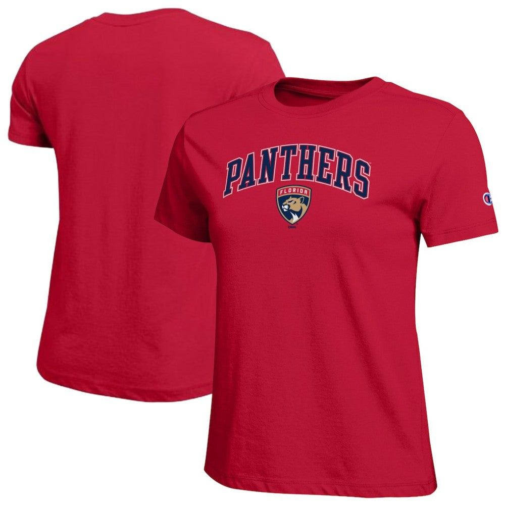 Florida Panthers Champion Women's Arch Mascot Logo T-Shirt
