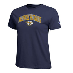 Nashville Predators Champion Women's Arch Mascot Logo T-Shirt
