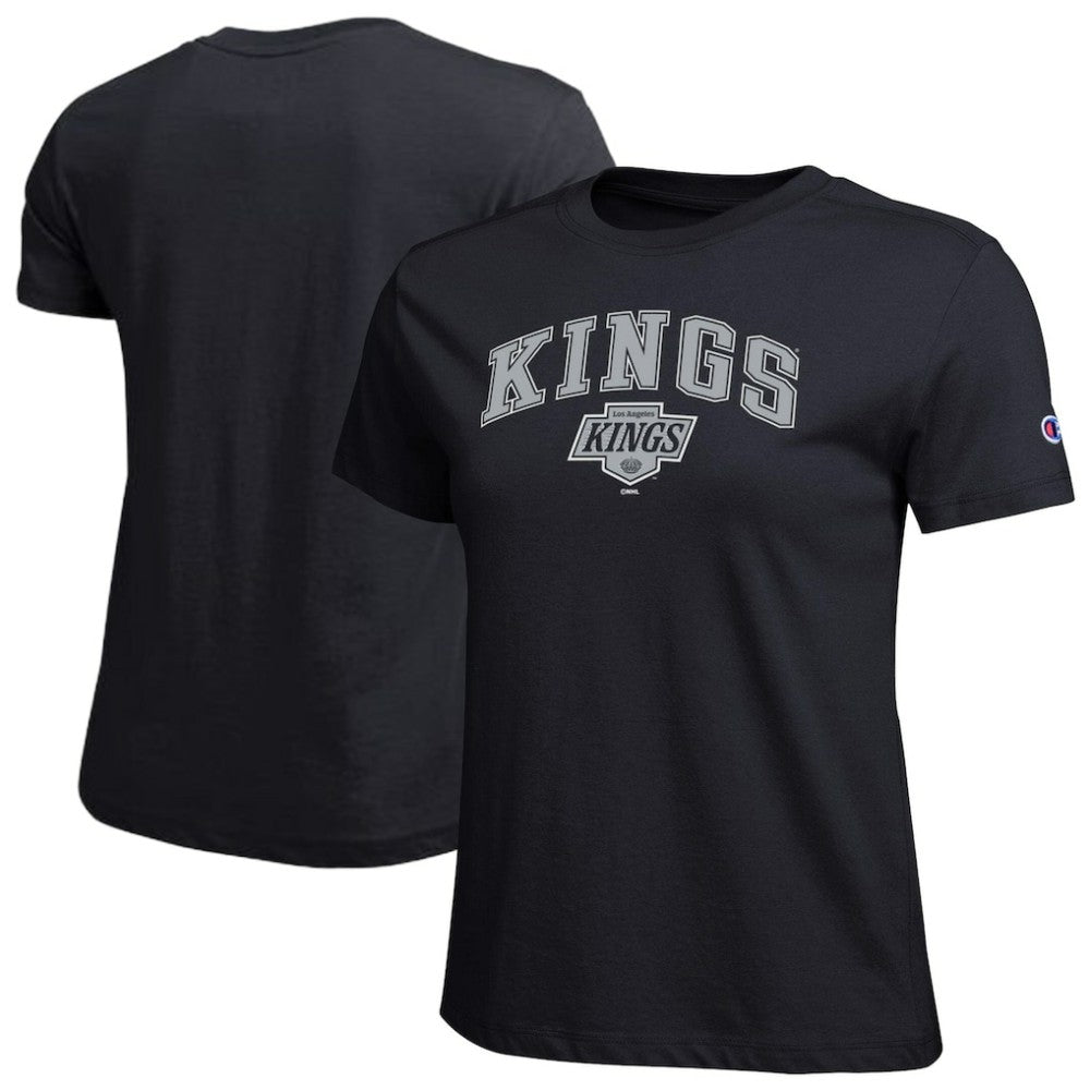 Los Angeles Kings Champion Women's Arch Mascot Logo T-Shirt