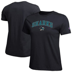San Jose Sharks Champion Women's Arch Mascot Logo T-Shirt