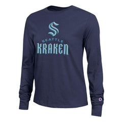 Seattle Kraken Champion Women's Wordmark Lockup Long Sleeve T-Shirt