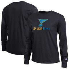 St. Louis Blues Champion Women's Wordmark Lockup Long Sleeve T-Shirt