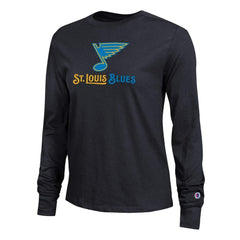 St. Louis Blues Champion Women's Wordmark Lockup Long Sleeve T-Shirt