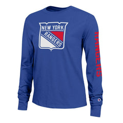 New York Rangers Champion Women's 2-Hit Long Sleeve T-Shirt